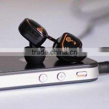 Shenzhen Manufacture in-ear earphone long wire with bradied fabric cord