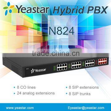 Yeastar N824 New Cost-effective Hybrid Analog PBX System With 8 CO Lines 24 Analog Extensions photo-3