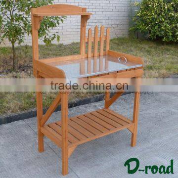 Super Quality Latest Design Wooden Leg Potting Table