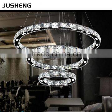 Hot Sell Modern Crystal LED Round 20cm Circle Chandelier Pendant Lights For Home Hotel Restaurant photo-5