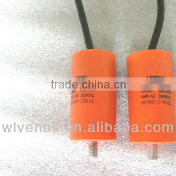 white plastic case cbb60 ac motor run capacitor 120uf