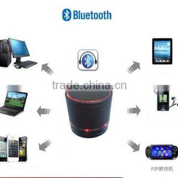 Best portable S08 bluetooth speaker system , mini bluetooth speaker with fm radio and led light