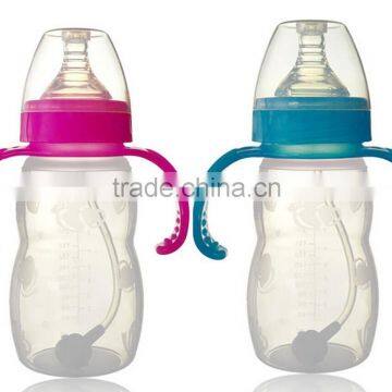 BPA-Free Glass Baby Bottle with Active Flow Venting Technology and Bonus Silicone Sleeve