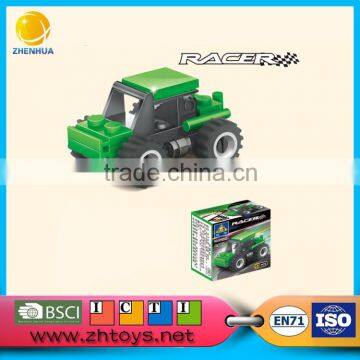 Small fast selling items racing car 23pcs blocks toy