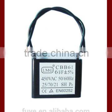 CBB61 10uf 250v with wires