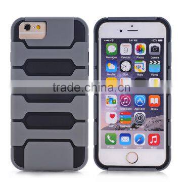 Wholesale tank style two in one tpu+pc back cover case for iphone 6