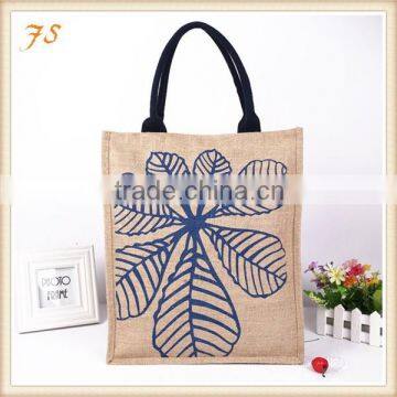 Eco-friendly promotional jute shopping bag,jute tote bag