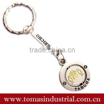 New fashion high Quality round Metal Keychain