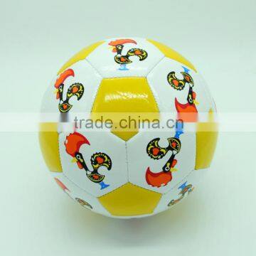 Coka pattern soccer ball made in Yiwu factory