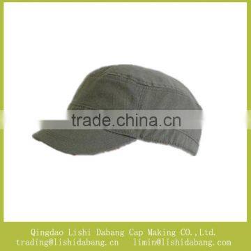 German military caps pre-wash cotton cheap plain military cap