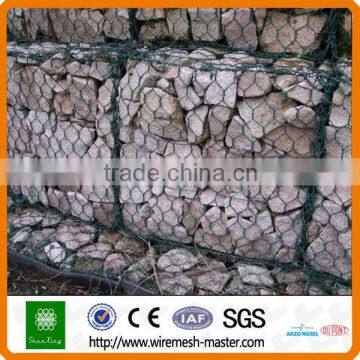 Hot-dipped galvanized and PVC coated gabion box