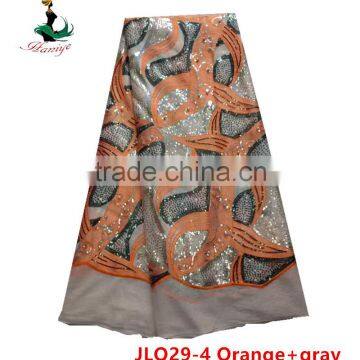 Haniye JLQ29-1/2016 Best Price Embroidery French Lace / Hot Selling African Water Soluble Tulle Lace Fabric photo-4