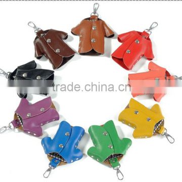 Boshiho leather goods car leather cute key pouch