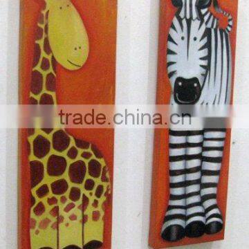 Framed animal painting