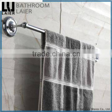 High quality Zinc Alloy Chrome Finishing Bathroom Accessories Wall Mounted Single Towel Bar