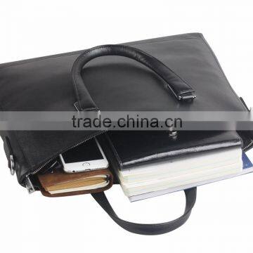 QIALINO New Trend Bags Computer Laptop Bags Men Leather Briefcase for Macbook 12/13/15 Inch photo-4