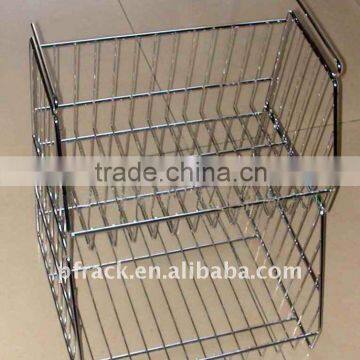 2 tiers metal kitchen vegetable storage rackP-1316