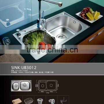 kitchen tap stainless steel sink UB3012