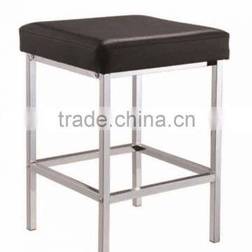 Bathroom Chrome Black Vanity Stool