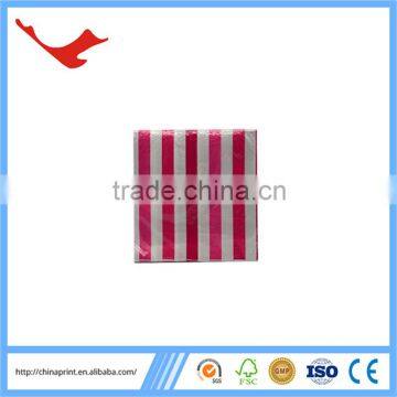 007 Coloful Stripe Printed Luxury Paper Napkin