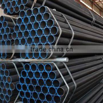 Black paint high quality coated erw steel pipe