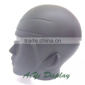 skin black mannequin head for hat cap