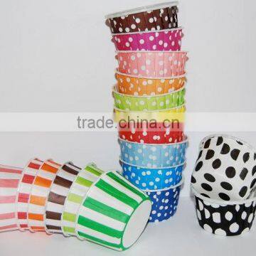 Stripe polka dot baking cups,candy cups,nut cups,cupcake liners,treat favors,Ice Cream Cups Nut Baking cupcake liners muffin Cup