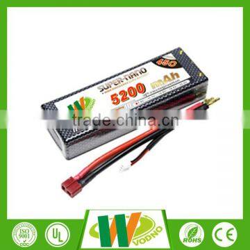 High quality!!!14.8V 5200mah 45C rc lipo battery for quadcopter