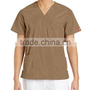 Custom Men's V-Neck Scrub Double Chest Pocket Top photo-4