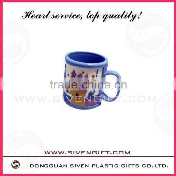 Hot selling fashional design 3D soft pvc mug