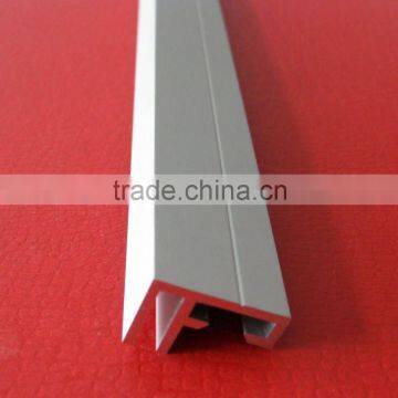 silver sandblasting anodizing aluminum decorative profile