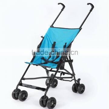 Lightweight alloy baby stroller with siting lying half lying usage quick folding function