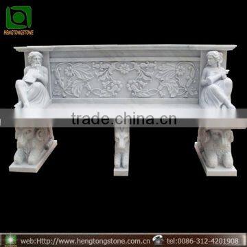 2016 popular garden marble bench with low price