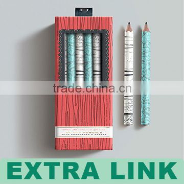 Ribbon Attached Cardboard Sliding Drawer Box Pen Box