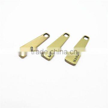 Brush Brass Customized Zipper Puller With Logo photo-4