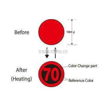 Temperature indicator for heating control / Reversible