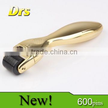 Fine Gold/Silver microneedling derma roller 600 needles for facia anti ageing