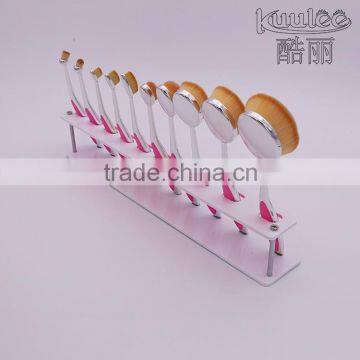 Hot Sale Clear Square Acrylic 10 Pcs Cosmetic Brush Rack photo-6