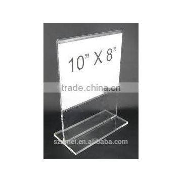 2015 new product, hot sale clear plastic paper display holder, factory sell price display holder