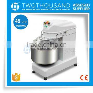 45 Liters Mechanic Control Double Speed CE Approval Commercial Industrial Dough Mixer