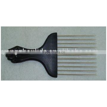 Dog droppings rake comb with plastic handle