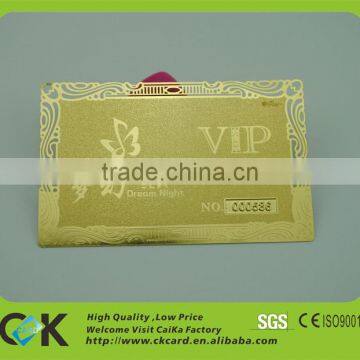 luxurious metal etched business cards made in china