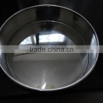 ss304 stainless steel test sieve tray and cover