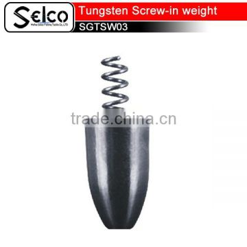 chinese Tungsten Screw-In Weight wholesale distribute of China Tungsten fishing sinker