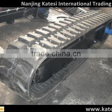 Mini excavator rubber track chassis / crawler machinery steel track undercarriage / rubber track crawler