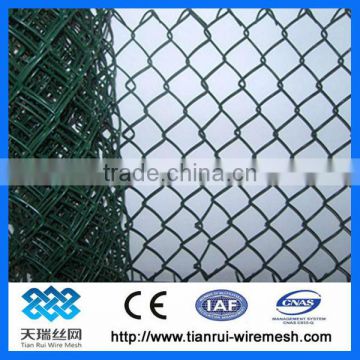 PVC coated chain link wire mesh fence