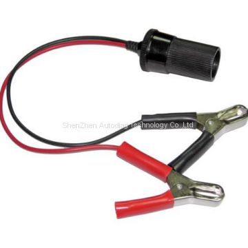 Cigarette Lighter Socket to Battery Clips,cables with clips for JOSMOBD