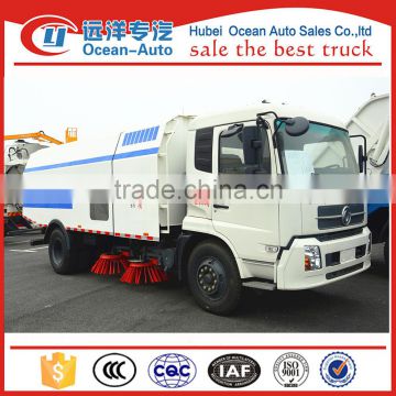 Dongfeng kingrun 4x2 road sweeper machine with 10cbm capacity for sale