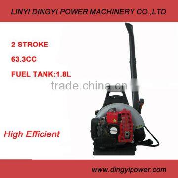 high consistent practical 63.3cc 2 cycle backpack leaf blower