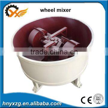 High performance wheel roller mixer for mixing charcoal powder